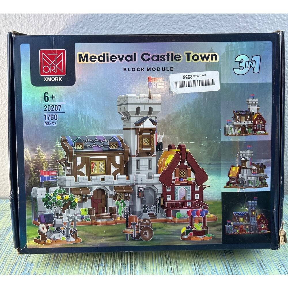 XMORK Medieval Castle Town Modular Blocks Set Standard ABS Lego Compatible
